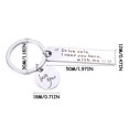 thumbnail image 2 of Up to 65% Off Couple Keychain Letter Stainless Steel Keychain Birthday Gift Necklace Rings Earring Jewelry on Clearance, 2 of 2