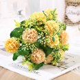 thumbnail image 1 of Agiferg 2PC Fake Flowers Vintage Artificial Silk Flowers Wedding Home Decoration, 1 of 2