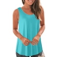 thumbnail image 4 of (Lot de 2) Kcodviy Femmes Décontracté Été Ample Actif Hauts Amples pour Femmes Sans Manches Col Rond Gilet Hauts pour Hommes Débardeur Chemise Tunique Blouse 3X Hauts pour Femmes Camisole, 4 of 7
