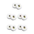 thumbnail image 1 of Ruiboury Coussinets d'Oreille Coussin en Cuir Écouteurs à Réduction de Bruit Coussins Casque Pièce de Réparation Remplacement pour Écouteurs Marshall Blanc 5Ensemble, 1 of 6