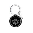 thumbnail image 4 of Creative DIY To My SON Black Stainless Steel Last Name 26 Letter Keychain 2.5cm, 4 of 8