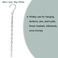 thumbnail image 4 of Unique Bargains 24cm Extension Lighting Chain S Hook Hanging Chains Silver Tone 2 Pack, 4 of 6