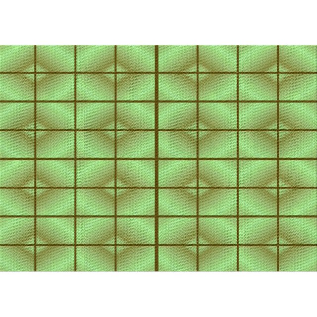 Ahgly Company Machine Washable Indoor Rectangle Transitional Yellow Lawn Green Area Rugs, 5' x 7'