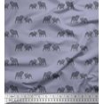 thumbnail image 1 of Soimoi Velvet Fabric Bull Dog Decor Fabric Printed Yard 58 Inch Wide, 1 of 3