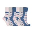 thumbnail image 1 of Gentle Grip - 6 Pairs Ladies Gentle Grip Non Elastic Crew Socks, 1 of 2