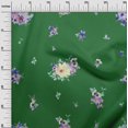 thumbnail image 3 of oneOone Viscose Chiffon Green Fabric Florals Sewing Material Print Fabric By The Yard 42 Inch Wide, 3 of 4