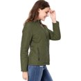 thumbnail image 4 of INSPIRE CHIC Veste Matelassée Légère à Col Montant à Fermeture Éclair pour Femme, 4 of 7
