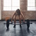 thumbnail image 3 of Costway Barre de Bâche Olympique de 56 Pouces avec Poignées Moletées pour l'Haltérophilie et la Musculation Noir, 3 of 10