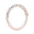 thumbnail image 4 of 0,25 Ct T.p. Rond Véritable Diamond Nouvelle Conception Alliance Éternité pour Femmes Or Rose Massif 18K Taille 3,5, 4 of 7