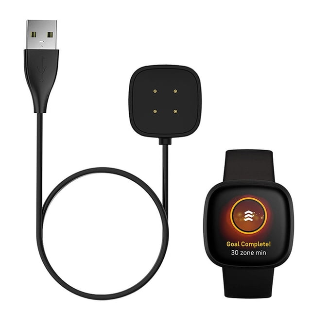 10Pcs Versa 3 Charging Cable, Cagogo Versa 3 Charging Cable, USB Charger Dock Power Adapter for Versa3 Smart Watch, 100cm Extra Long Replacement Charger Cord, Fast Charging Cable for Versa 3