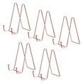 thumbnail image 1 of Unique Bargains 5Pack 6Inch Plate Stand for Display Iron Easel Plate Holder for Photo Rose Gold, 1 of 5