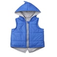 thumbnail image 1 of MesaSe Baby Solid Color Dinosaur Padded Sleeveless Zipper Hooded Waistcoat, 1 of 6