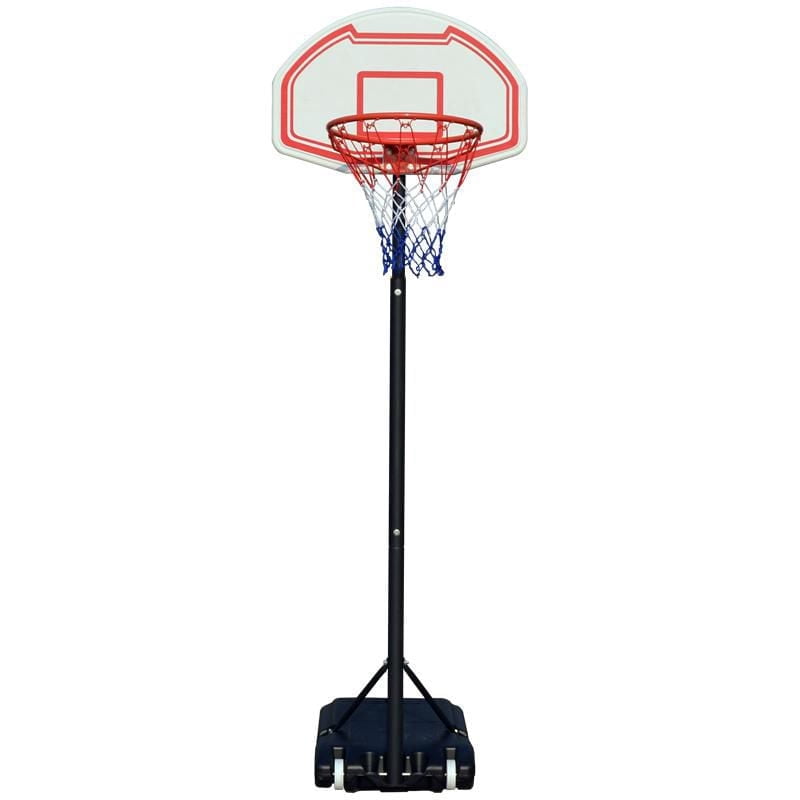 Filet de basketball classique portable Backyard Lifestyles – Hauteur réglable de 63 po à 82,5 po , panneau arrière en polyéthylène, poteau en acier, utilisation en extérieur