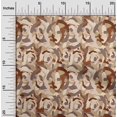 thumbnail image 2 of oneOone Silk Tabby Light Brown Fabric Abstract Sewing Material Print Fabric By The Yard 42 Inch Wide, 2 of 4