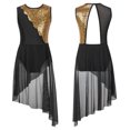 thumbnail image 1 of XUNZOO Robe de Danse Lyrique pour Filles Costume de Danse Ballet Jazz Latin Performance Camisole à Sequins Noir 6, 1 of 7