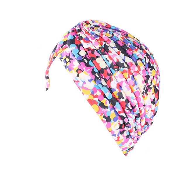 Dames Turban Polyester Réutilisable Pliable Fait avec durable Décoratif Casquette Intérieur Extérieur Marche Tête de Travail Bonnet Bonnet Bonnet Coloré