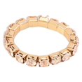 thumbnail image 1 of Maytalsory Bague en Cristal Extensible de Luxe Unique pour Déclaration d'Amour Bague Incrustée à la Mode Dorée 1 Rangée 1Ensemble, 1 of 6