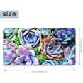 thumbnail image 3 of Large Mouse Pad 31.4 x 15.7inches 3mm XXL Extended Gaming Mouse Pad Mat with Non-Slip Base Stitched Mousepad for Computer,Office,Keyboard and Laptop-Colorful Plants Succulents，Waterproof Desk Mat, 3 of 5