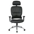 thumbnail image 3 of Black Bonded Leather Managers Chair by Office Star, 3 of 10