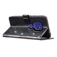 thumbnail image 3 of Compatible with Motorola Moto E7 Plus Sparkling Glitter Wallet Case with Card Pocket Flip Cover, 3 of 5