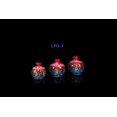 thumbnail image 2 of Handmade Turkish Ceramic Pomegranate Vase Set - 3-Piece Colorful Decorative Accents for Home, Tabletop, Shelf, or Gift Vases, 2 of 4