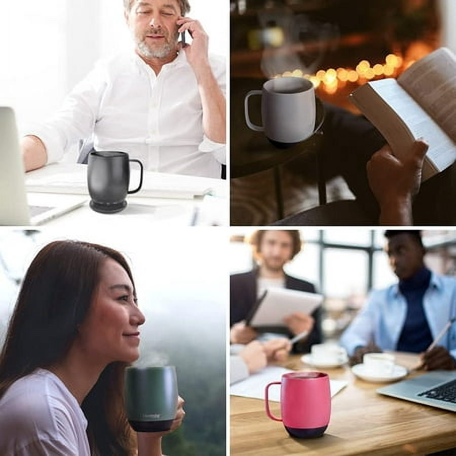 Nextmug - Tasse Auto-Chauffante Contrôlée par Température (Noir - 14 oz)