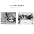 thumbnail image 4 of Zootealy Carbon Steel Dish Rack Storage Rack for Dishes Kitchen Rack Kitchen Sink Drying Shelf Bowl Holder Tool Holder Storage Box with Chopsticks Holder Cup Holder, 4 of 8