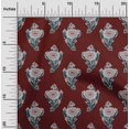 thumbnail image 1 of oneOone Polyester Lycra Fabric Leaves & Floral Block Print Sewing Fabric BTY 56 Inch Wide, 1 of 4
