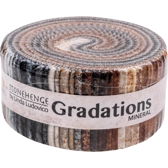 Linda Ludovico Stonehenge Gradations II Mineral Strips 40 2.5-inch Strips Jelly Roll Northcott