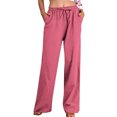 thumbnail image 1 of FNFYFH Clearance Women's Linen Pants for Summer Breathable Solid Color, 1 of 9