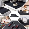 thumbnail image 2 of Maoww Silicone Fridge Mat Tray Refrigerator Top Clean And Tidy Designed 1.5cm High Raised Edge black, 2 of 6
