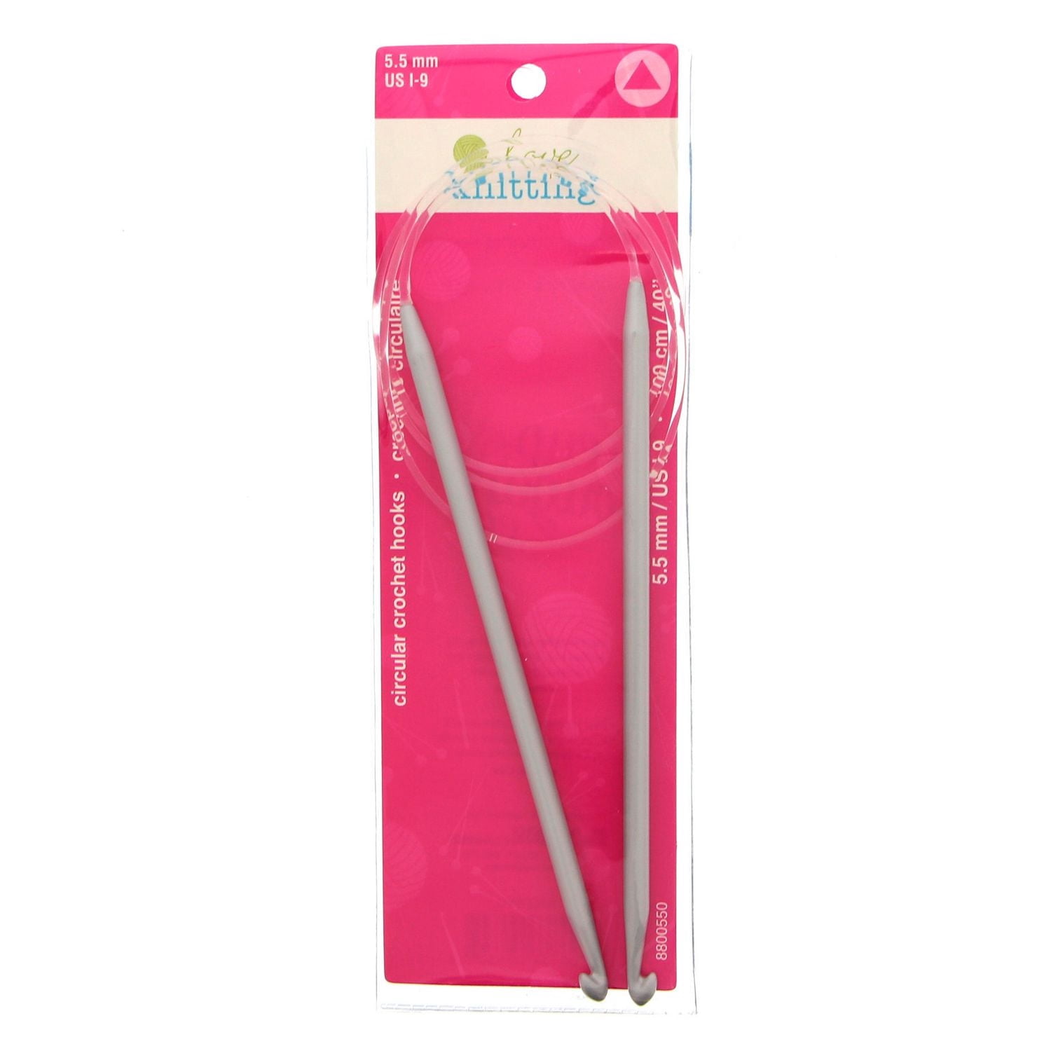 LOVE KNITTING 102 cm (40 in) Circular Crochet Hooks, 100 cm (39.4 in), 5.5 mm (0.22 in)