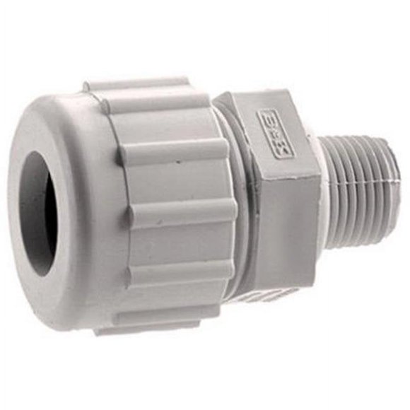 Homewerks Adaptateur de Tuyau de Compression Mâle en PVC 0.5 Po