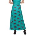 thumbnail image 4 of Moomaya Jupe Longue Imprimée pour Femmes Jupe Portefeuille Longue Filles Tenue Décontractée Vêtements, 4 of 6