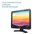 thumbnail image 2 of Moniteur à Écran Tactile de 15 Pouces, Moniteur à Écran Tactile LCD Résolution 1024x768 Entrée VGA pour PC/bureau/vente au Détail/restaurant/bar/entrepôt/pos Moniteur à Écran Tactile, 2 of 4