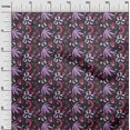 thumbnail image 3 of oneOone Viscose Chiffon Bluish Violet Fabric Tropical Abstract Craft Projects Decor Fabric Printed by The Yard 42 Inch Wide, 3 of 4