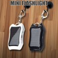 thumbnail image 4 of Solar Portable Charger Keychain Mini Power Bank LED Flashlight Outdoor USB Battery Pack Emergency Phone Charger, 4 of 9