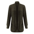 thumbnail image 4 of Yuyuzo Womens Cardigan Long Sleeve Open Front Ribbed Knit Tops Fall Casual Outwear Solid Color with Pockets, 4 of 6