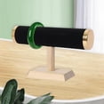 thumbnail image 3 of Xuanheng Jewelry Bracelet Display Stand, T Bar Bangle Holder, Bracelet Storage Rack StyleA-Black Flan, 3 of 8