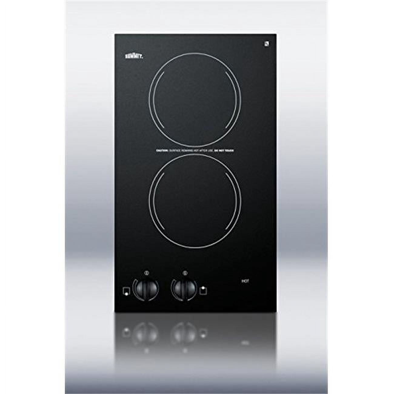 Summit CCE213SS 115V 2 Burner Coil Cooktop, Stainless Steel