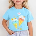 thumbnail image 2 of HNMKIU T-Shirt à Manches Courtes Imprimé Mignon pour Filles à Col Rond pour Enfants T-Shirt Graphique Haut pour l'Été Confortable pour Tous les Jours Tenue Active Stylée pour Filles, 2 of 4