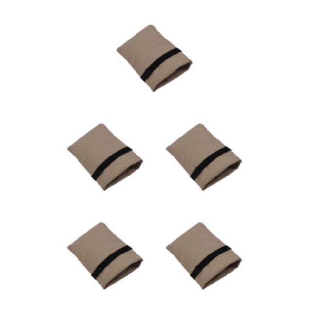 Decodeary Outdoor Frost With Thickened Cover Easy To Thickened Outdoor Cover khaki 5Set