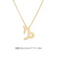 thumbnail image 4 of stanreset Constellation Theme Friendship Necklace Creative Comfortable Ins Exquisite Durable Rust-proof Lightweight Fashion Accessory Capricorn gold, 4 of 6