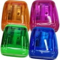 thumbnail image 1 of SHISUYAN Bright Color Manual Pencil sharpeners with Double Holes for Daily Use Assorted Color Plastic, 1 of 7