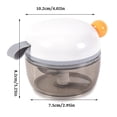 thumbnail image 3 of Wweixi Mini Garlic Chopper Grinder Adsorption Machine Crusher Manual Portable Stainless Steel Masher Ginger Vegetable Blender white, 3 of 6