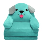 Hot Sale!Oimcto Plush Foldable Kids Sofa Backrest Armchair 2 in 1 Foldable Children Sofa Cute Cartoon Lazy Sofa Children Flip Open Sofa Bed for Living Room Bedroom Without Liner Filler