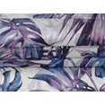 thumbnail image 5 of oneOone Velvet Medium Blue Fabric Leaves Craft Projects Decor Fabric Printed By The Yard 58 Inch Wide, 5 of 5