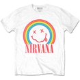 thumbnail image 1 of Nirvana Unisex T-Shirt Happy Face Rainbow, 1 of 3