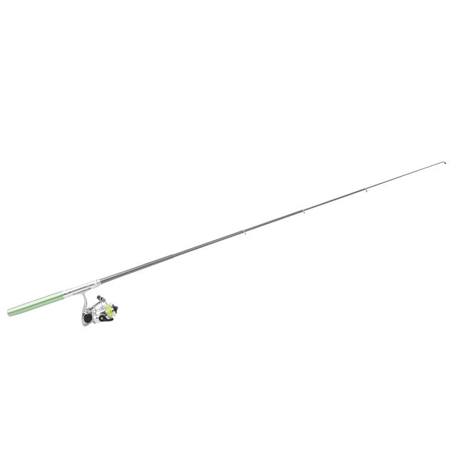 Canne à Pêche Portable Mini en Forme de Stylo, Canne à Pêche de Poche Rétractable avec Moulinet et Roue