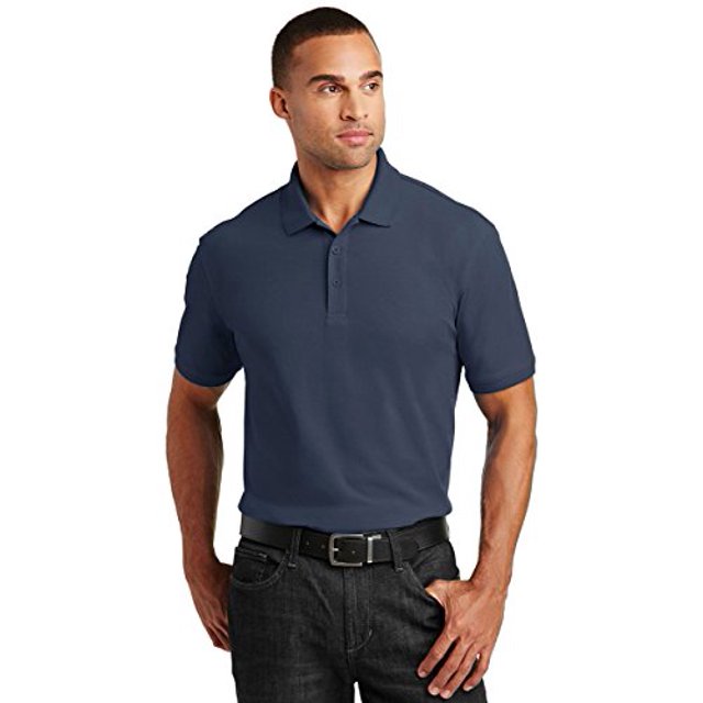 Port Authority ® Core Classic Polo Piqué. K100 TP Bleu Rivière Marine
